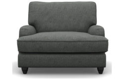 Heart of House Adeline Fabric Chair - Pewter